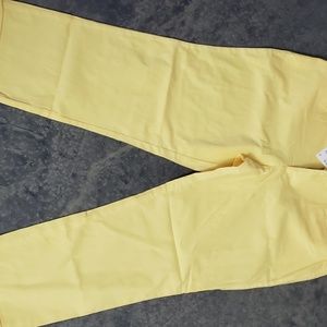 Yellow ankle pants